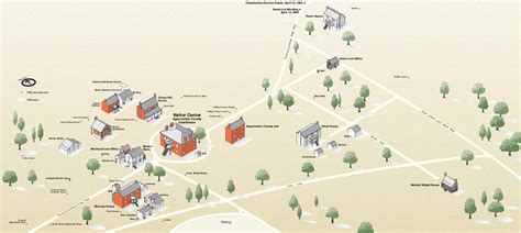 Mapa -Esquema del Parque Nacional Histórico Appomattox Court House ...