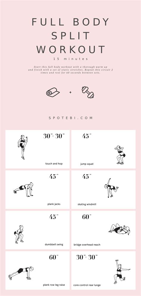 15-Minute Full Body Split Workout