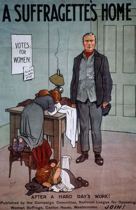 Propaganda posters from the campaign against women's suffrage, 1900 ...