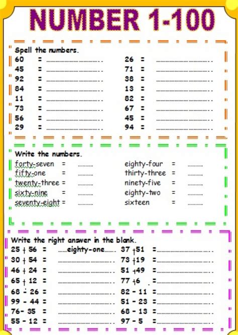 Ejercicio online de Numbers para grade 6. Puedes hacer los ejercicios ...