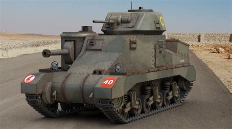 3D M3 Grant Tank - TurboSquid 1976607