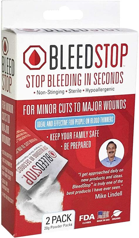 Amazon.com: Bleedstop Stop Bleeding in Seconds Emergency First Aid for ...