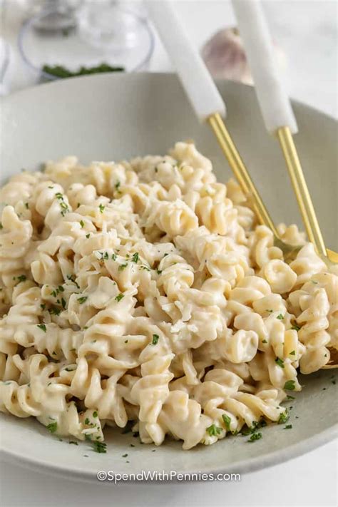 Creamy Garlic Pasta – Spend With Pennies - Be Yourself, Feel Inspired