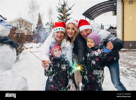 Big family celebrating New Year and Christmas Stock Photo - Alamy