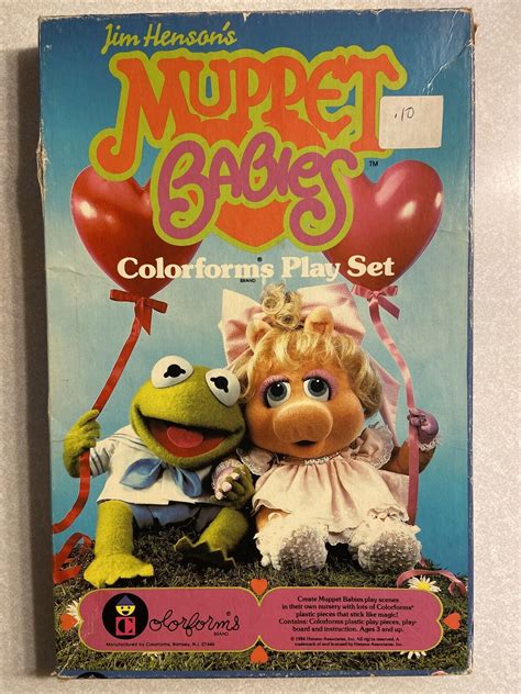 Vintage 1984 Jim Henson's Muppet Babies Colorforms Play Set #677 | eBay