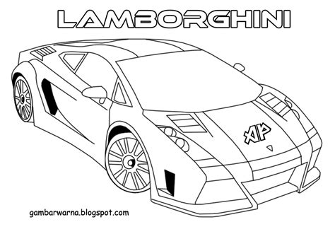 Gambar Mewarnai Mobil Sport Lamborghini Belajar Gambar Download Mewah ...