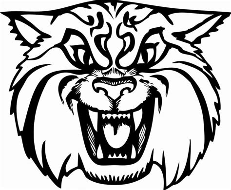 Free Wildcat Clipart Black And White, Download Free Wildcat Clipart ...