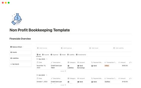 Non Profit Bookkeeping Template Template by theaccountantguy ...