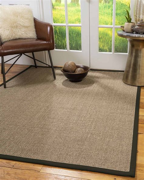 Natural Area Rugs Sandstone Custom Sisal Rug, 8' x 10', Oval Moss ...