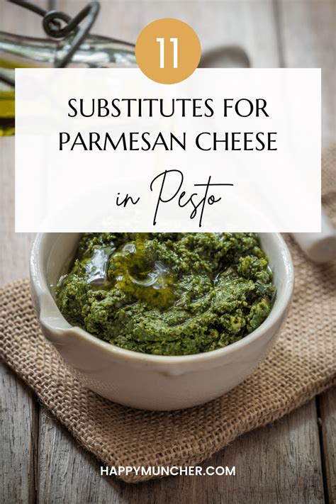 11 Substitutes for Parmesan Cheese in Pesto - Happy Muncher