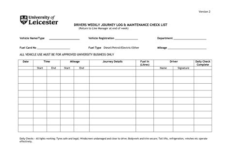 43 Printable Vehicle Maintenance Log Templates ᐅ TemplateLab