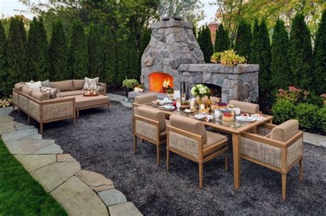 Top 40 Best Gravel Patio Ideas - Backyard Designs