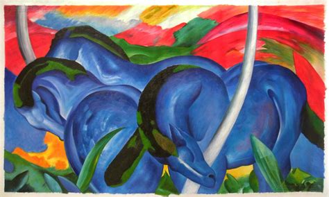 The Large Blue Horses Franz Marc hand-painted oil painting