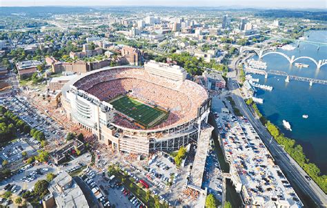 Neyland Stadium, Knoxville, TN, capacity 102,455. Home of the Tennessee ...