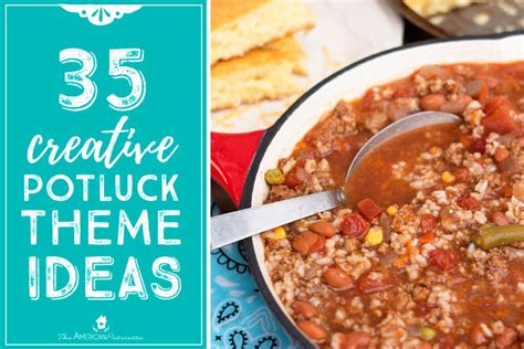 35 Creative Potluck Themes + free potluck printables!