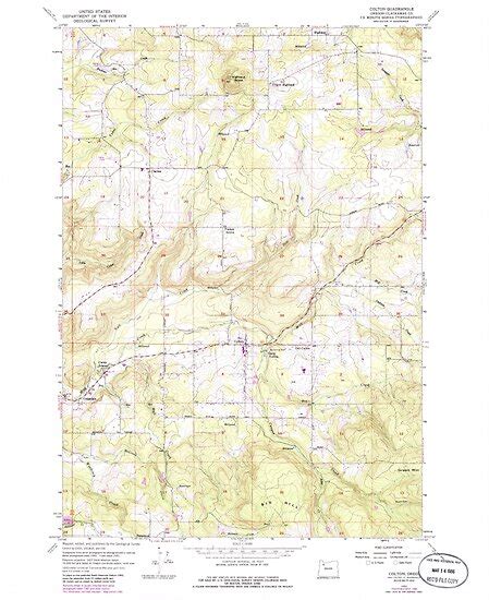 "USGS Topo Map Oregon Colton 279412 1955 24000" Posters by wetdryvac ...