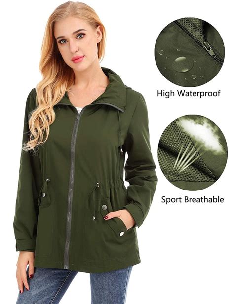 Raincoat Material for Women: This rain jacket is made out of high ...