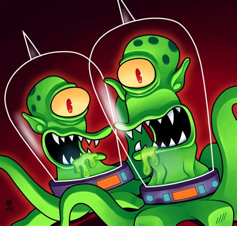 Kang and Kodos by Wazzaldorp on DeviantArt