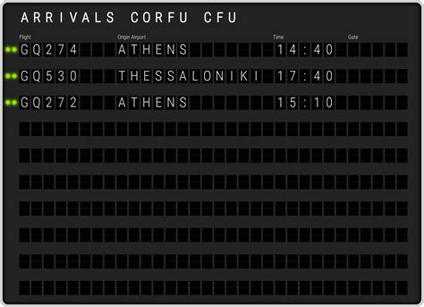 Corfu Airport Arrivals [CFU] Flight Schedules & CFU arrival