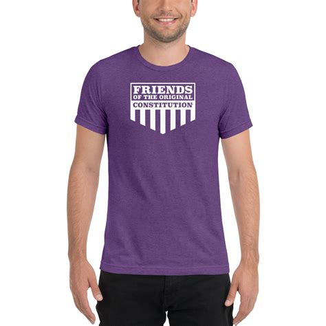 Men's Logo Purple T-Shirt - Friends of the Original Constitution