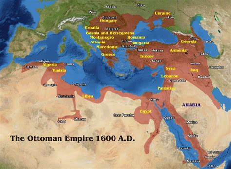 Ottoman Empire On A World Map - United States Map