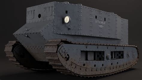 Little Willie WW1 Tank 1915 3D model | CGTrader