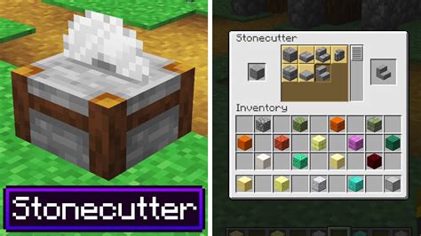 STONECUTTER: NEW Ways to get Blocks (Minecraft 1.14 Snapshot Update ...