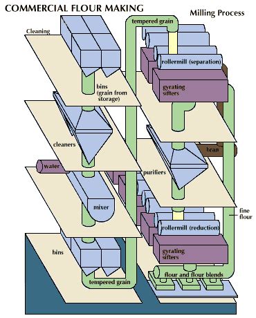 Flour Mill Feed Diagram