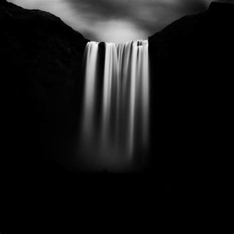 Stark Black and White Photographs of Waterfalls by Massimo Margagnoni ...