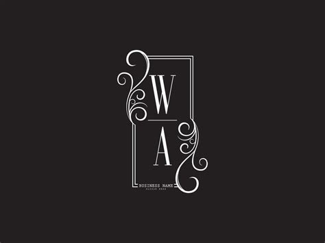 Minimalist WA Logo Icon, New Wa Luxury Logo Icon Design 15366221 Vector ...