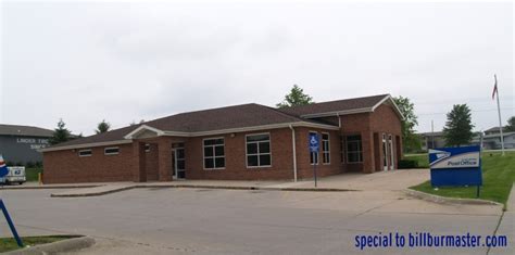 Looking at the North Liberty Post Office. (May, 2011)