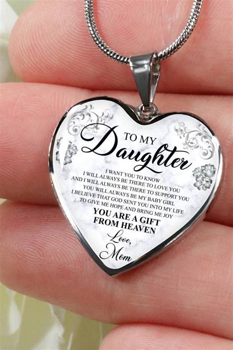 To My Daughter Pendant Daughter Gift From Mom Gift for Daughters Gift ...