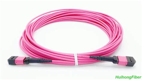 Multimode OM4 MPO to MPO Fiber Patch Cable, 12 Fiber - HUIHONG TECHNOLOGIES