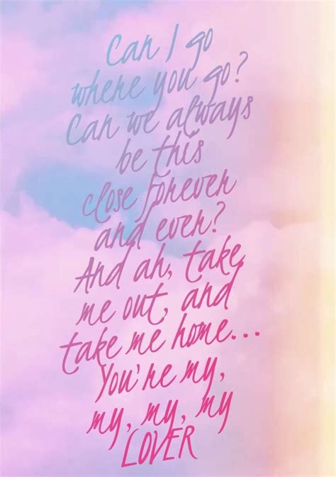 Taylor Swift Lover Lyrics Wallpaper - CharlesKnoll