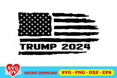 Trump 2024 Flag SVG - Gravectory