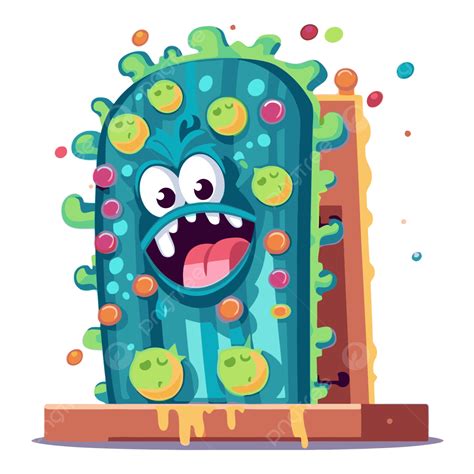 Hình ảnh Plinko Clipart Phim Hoạt Hình Virus Quái Vật Chữ O Với Bong ...