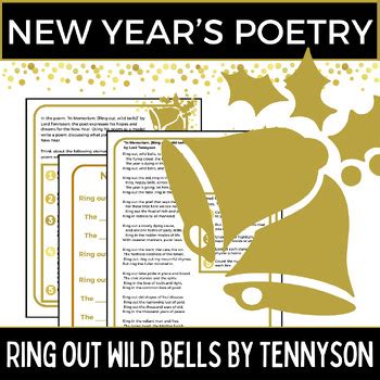 New Year's Poetry Analysis & Writing Workshop- Ring Out Wild Bells by ...