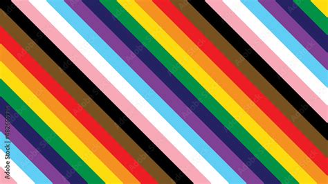 Pride Background with LGBTQ Pride Flag Colours. Rainbow Stripes ...