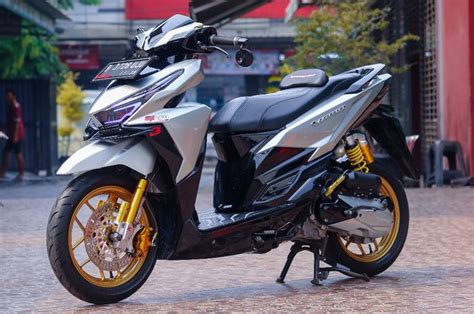 Modif Simpel Honda Vario 150, Bodinya Resik Pamerkan Aura Sporty ...