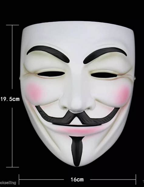 Anonymous costume mask hacker mask halloween hacker mask | Etsy