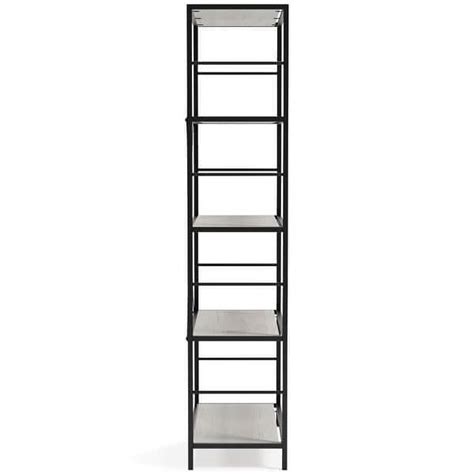 Ashley Furniture Bayflynn White/Black Bookcase - 30"W x 14"D x 63"H ...