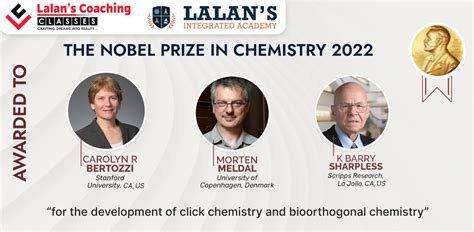 "It Just Says Click" -Nobel Prize In Chemistry 2022 For Development Of ...