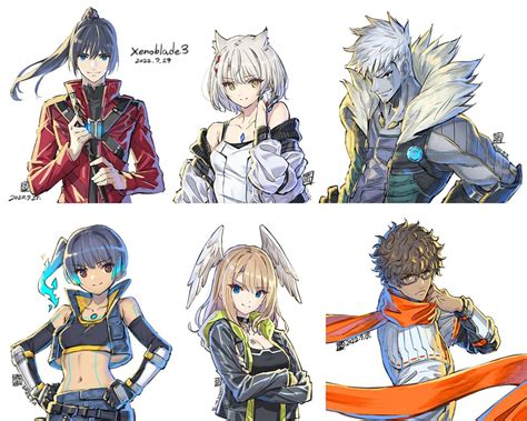 Main Characters Portraits - Xenoblade Chronicles 3 Art Gallery ...