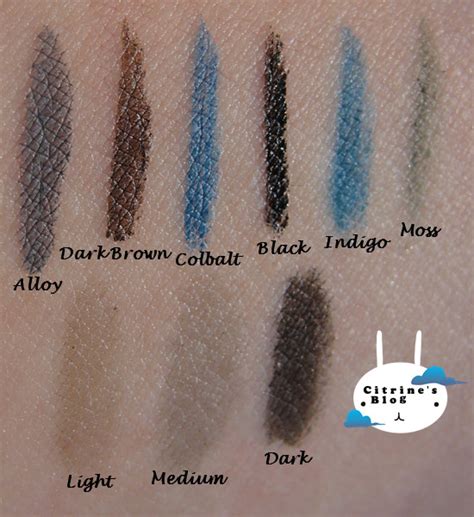 Stila Stay All Day Liquid Eyeliner & Brow Color Swatches