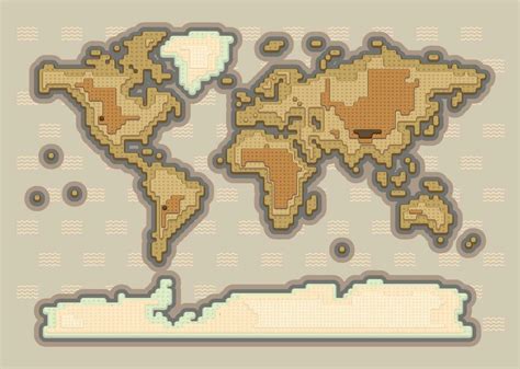 Vector world map pixel art 25909921 Vector Art at Vecteezy