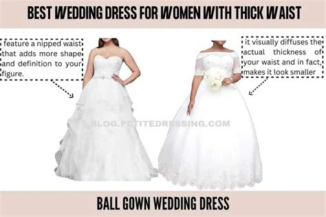 Wedding Dress Guide for Women with Thick Waist - Petite Dressing