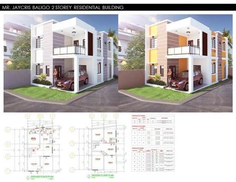 2 Storey Residential Building Plan