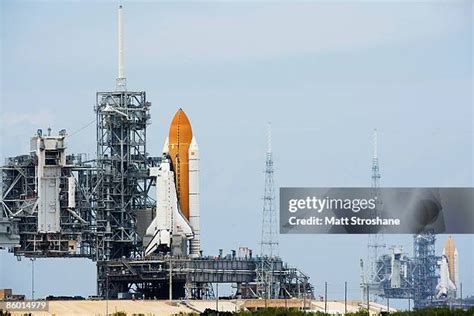 Two Shuttles Await Launch At Kennedy Space Center Photos and Premium ...