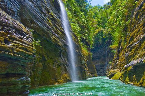 fiji waterfalls Falls on Upper Navua River, River Canyon with ...