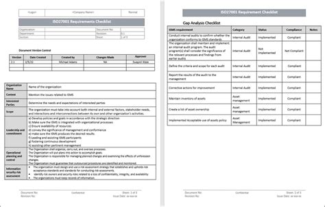 Iso 27001 Audit Checklist Template